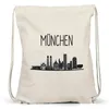 MÜNCHEN Skyline Turnbeutel Gymsack Souvenir Andenken Produktbild-Vorschau 3