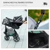 Poussette pour animaux de compagnie PawHut avec protection Voir les images du produit 5