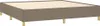 vidaXL Boxspringbett mit Matratze Taupe 200x200 cm Stoff Produktbild-Vorschau 3