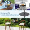 COSTWAY Ø50cm verstellbarer Schirmtisch, runde Tischplatte Produktbild-Vorschau 8