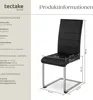tectake® Set Schwingstuhl Bettina gepolstert mit Produktbild-Vorschau 5