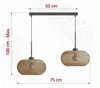 Luxolar Pendelleuchte BOHO 2 flammig E27 LED 60 W Natural Produktbild-Vorschau 7