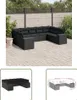 The Living Store 9-tlg. Garten-Sofagarnitur mit Kissen Produktbild-Vorschau 1
