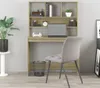 Scrivania con ripiano rovere Sonoma 102x45x148 cm materiale Anteprima dell’immagine prodotto 3
