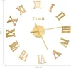 vidaXL 3D-Wanduhr Modernes Design Golden 100 cm XXL Produktbild-Vorschau 5
