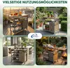 Coemo Servierwagen Grillstation James M Grau Kücheninsel Produktbild-Vorschau 7