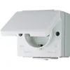 JUNG Presa di corrente 1f gr glz WG600 con cerniera a Anteprima dell’immagine prodotto 2