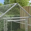 vidaXL Klietka pre kurčatá strieborná 400 x 170 x 177 cm Náhľad obrázku produktu 3