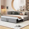 Sweiko Canapé-lit multifonctionnel en forme de L avec lit Voir les images du produit 1