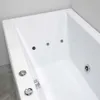 Badewanne mit Whirlpool aus Sanitäracryl, weiß | Adele Produktbild-Vorschau 2