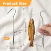 12 crochets en acier inoxydable pour fumer le poisson et la Voir les images du produit 2