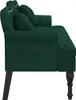 vidaXL Lavica s vankúšom tmavozelená 120,5 x 65 x 75 cm Náhľad obrázku produktu 5