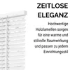 Weiß Holzjalousie 80x140 cm Jalousie aus Holz 25 mm Produktbild-Vorschau 4