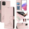 Kožené pouzdro pro Samsung Galaxy A03, sladká kočka Flip Náhled obrázku produktu 1