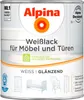 Alpina Weißlack für Möbel & Türen glänzend weiß 750 ml Produktbild-Vorschau 1