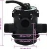 vidaXL Viaccestný ventil pre pieskový filter ABS 1,5 " Náhľad obrázku produktu 7