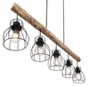Globo Lighting Hängeleuchte Metall schwarz, 5x E27 Produktbild-Vorschau 6