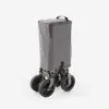 A folded gray wagon with four wheels is shown against a light gray background. Produktbild-Vorschau