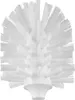 A close-up view of a white toilet brush head. Produktbild-Vorschau