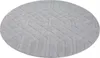 Teppich Kurzflor Wohnzimmer - Grau - 200 cm Rund - Produktbild-Vorschau 5