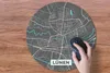 MuchoWow® Mauspad Mousepad Stadtplan - Karte - Lünen - Blau Produktbild-Vorschau 3