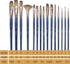 Artecho 15 Stk. Nylon Borsten Pinselset inklusive Malmesser Produktbild-Vorschau 5