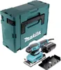 A Makita orbital sander and its storage case are displayed on a white background. Produktbild-Vorschau