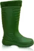 A green rubber boot with a green knitted cuff is shown against a white background. Náhled obrázku produktu