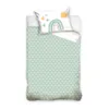 Babybettwäsche Regenbogen Sonne Sterne & Herz 100x135 + Produktbild-Vorschau 3