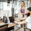 Portariviste Relaxdays, 2 scomparti, rete metallica, Anteprima dell’immagine prodotto 2