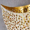2er Set Design Teelichthalter Weiß Gold Windlicht Metall Produktbild-Vorschau 4