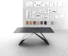 DELIFE Esstisch Edge 200x100cm Keramik Laminam®Nero Greco Produktbild-Vorschau 2