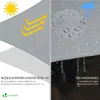VOUNOT® Sonnensegel Dreieckig inkl. Befestigungsseile Produktbild-Vorschau 6