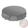 Tischdecke Wachstuch Einfarbig Grau Robust Wasserabweisend Produktbild-Vorschau 2