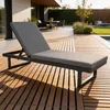 Aluminium-Sonnenliege mit grauem Kissen PALOMINOS Produktbild-Vorschau 2