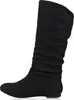 A black slouch boot is shown from the side against a white background. Produktbild-Vorschau
