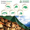 CoverUp! (4x4m) Abdeckplane Wasserdicht - Farbe: Grün, Produktbild-Vorschau 5