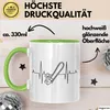 Kettensäge Herzschlag Tasse Waldarbeiter Geschenk Lustige Produktbild-Vorschau 3
