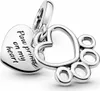 Pandora Herzen & Pfotenabdruck Charm-Anhänger 799360C00 Produktbild-Vorschau 2