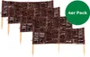 Four woven willow garden border fences with wooden stakes. Produktbild-Vorschau