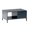 AX LIVING Blaues Couchtisch mit Ablage Berlinette 6 Rillen Produktbild-Vorschau 1