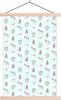 MuchoWow® Textilposter Tiere - Muster - Pastell 120x180 cm Produktbild-Vorschau 1