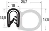 DS2 - PVC/ EPDM Kantenschutz Dichtungs Profil Gummi Produktbild-Vorschau 1
