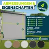 tillvex® Senkrechtmarkise 160x250 cm Grau für Außen- und Produktbild-Vorschau 4