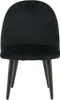 FURNLUX Kids Room Chair Velvet Black 40cm / Hauptfarbe: Produktbild-Vorschau 2