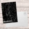 Mr. & Mrs. Panda Postkarte Bensheim - Geschenk, kunstkarte, Produktbild-Vorschau 3