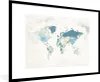 MuchoWow® MuchoWow® Gerahmtes Poster Weltkarte - Pastell - Produktbild-Vorschau 1