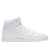 Nike AIR JORDAN 1 MID SHOE WHITE/WHITE-WHITE Produktbild-Vorschau 2