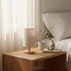 MasterLED E27 Tischleuchte Boho Holz & Stoff Weiß 30cm, Produktbild-Vorschau 5