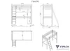 Vipack Hochbett mit Liegefläche 90 x 200 cm und großer Produktbild-Vorschau 11